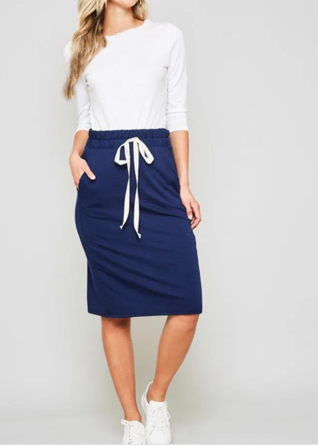 Libby casual skirt- Black