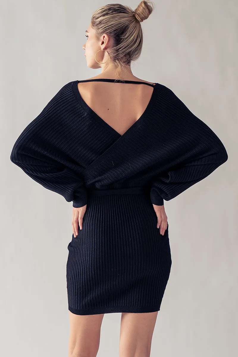 Long Sleeve Wrap Dress