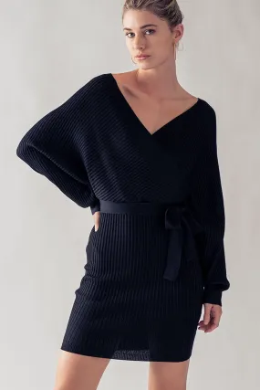 Long Sleeve Wrap Dress