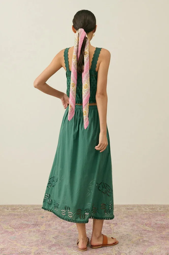 Louise Misha Paola Tuscan Green Skirt