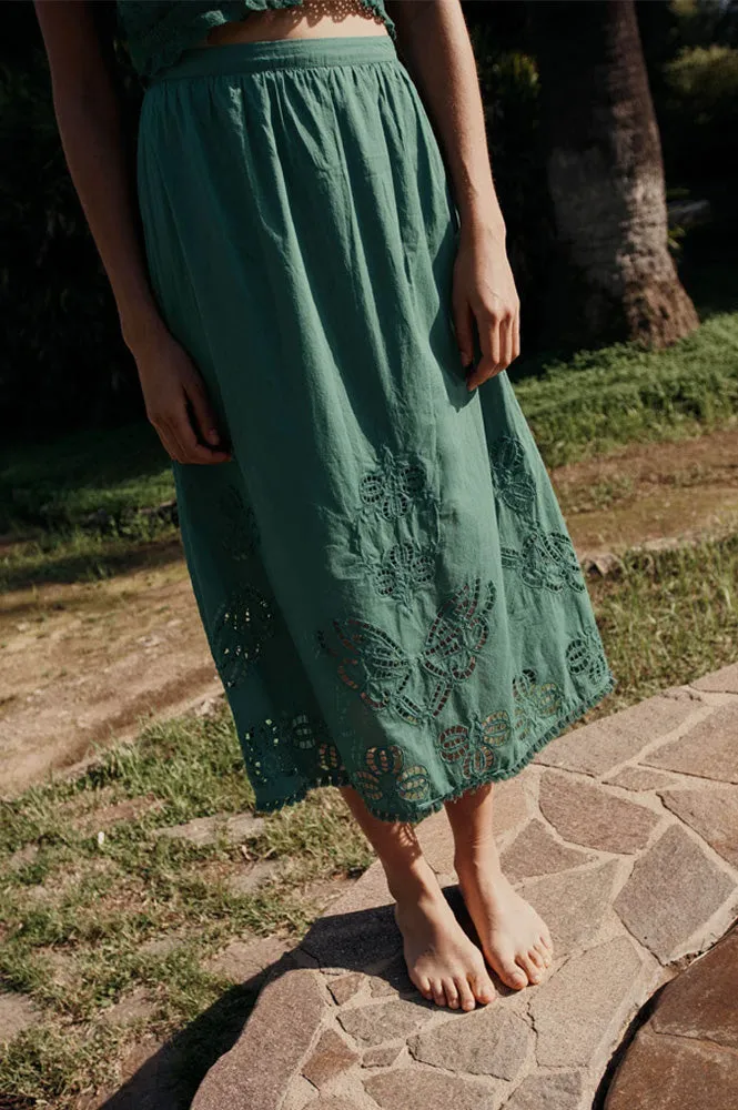 Louise Misha Paola Tuscan Green Skirt