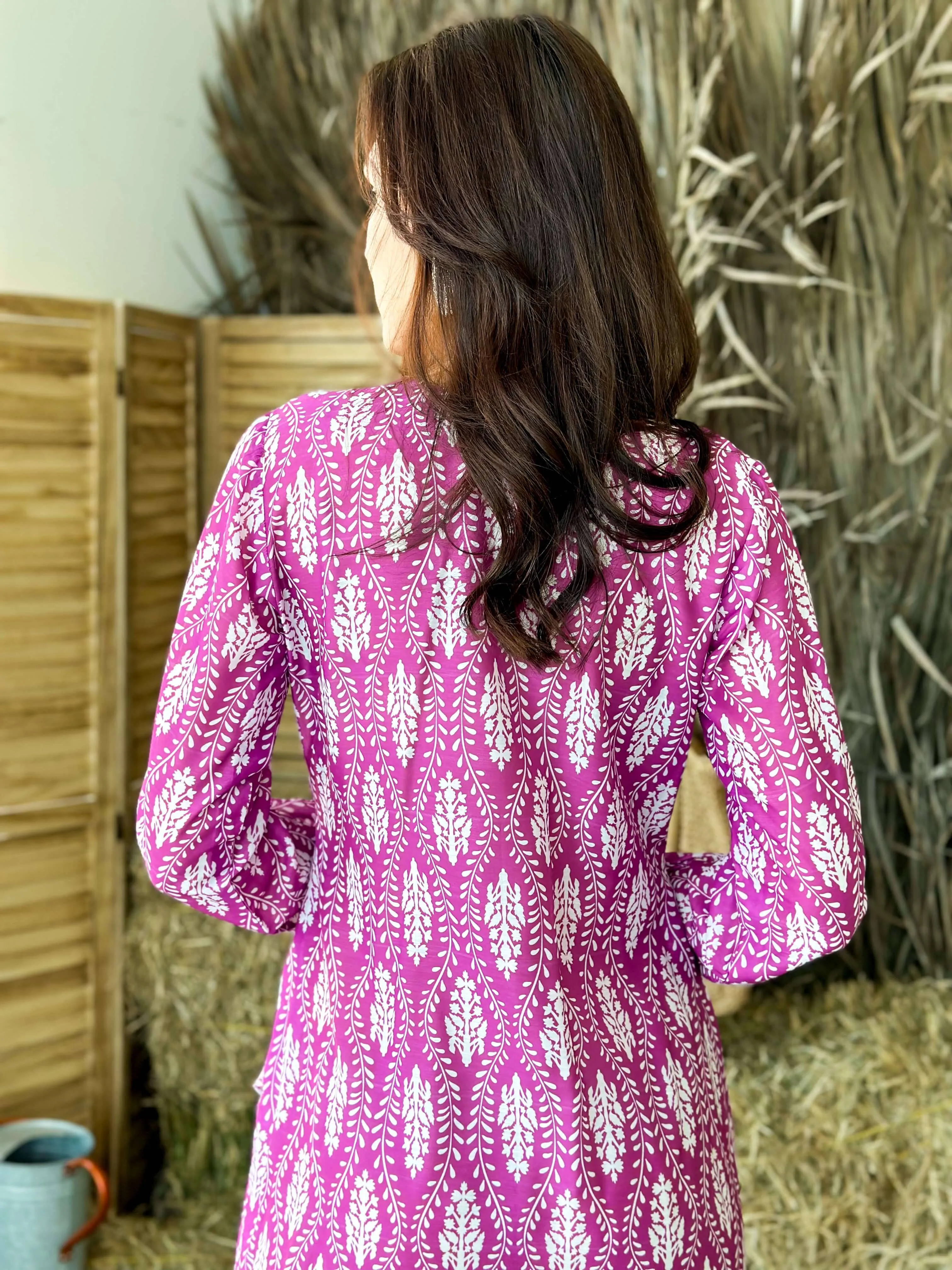 Lucy Purple Wrap Dress