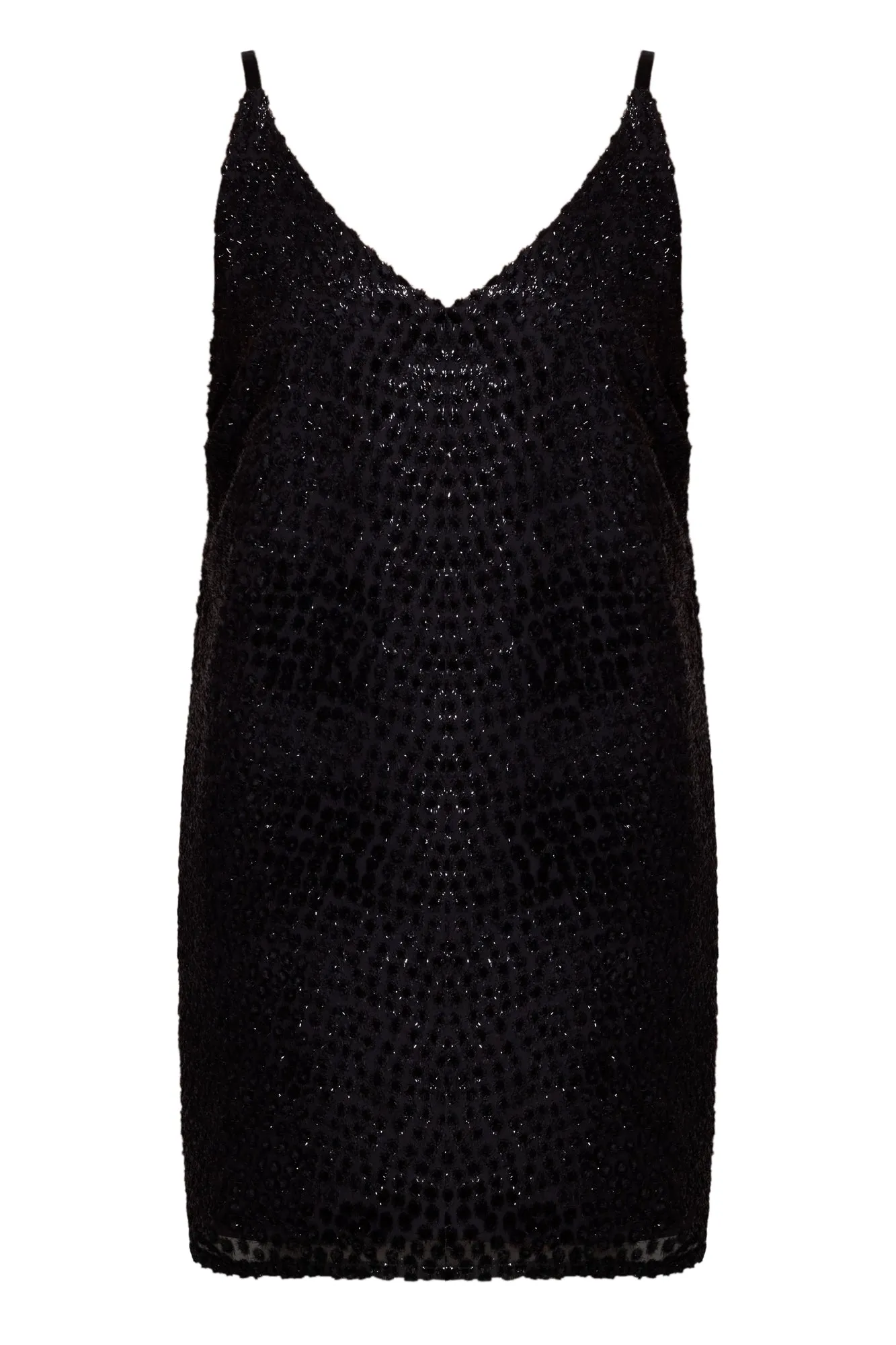 MAREN mini dotty velvet dress