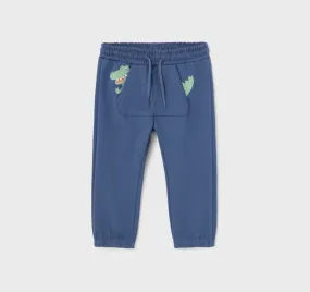 Mayoral Baby & Toddler Boys Blue Alligator Jogger Pants
