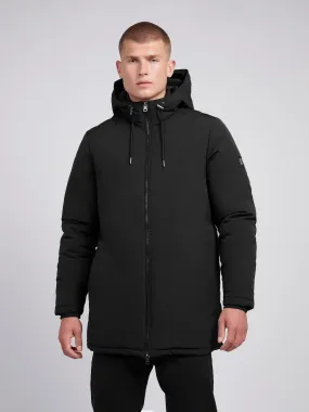 Mens Smart Parka Jacket in Black