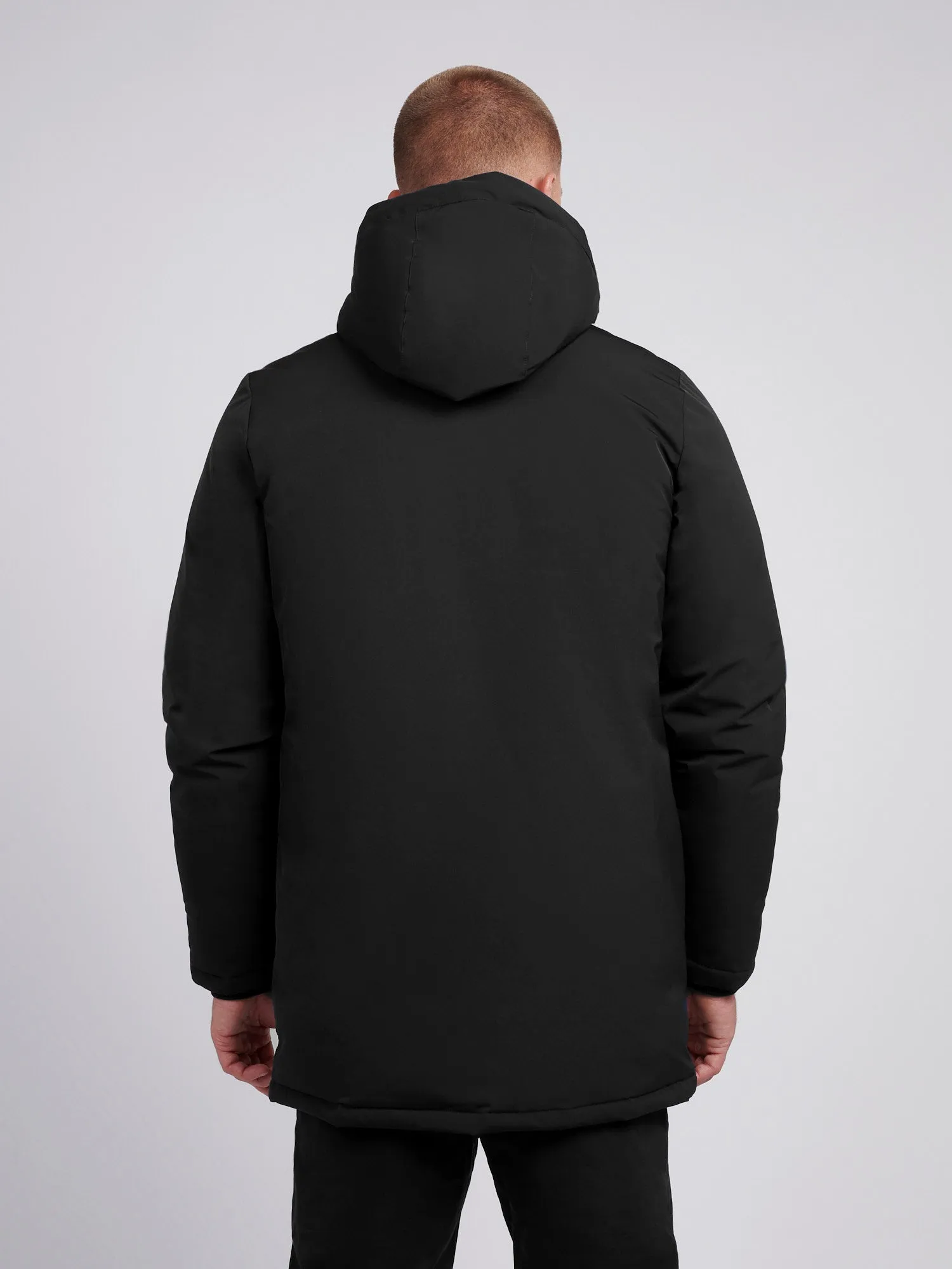 Mens Smart Parka Jacket in Black