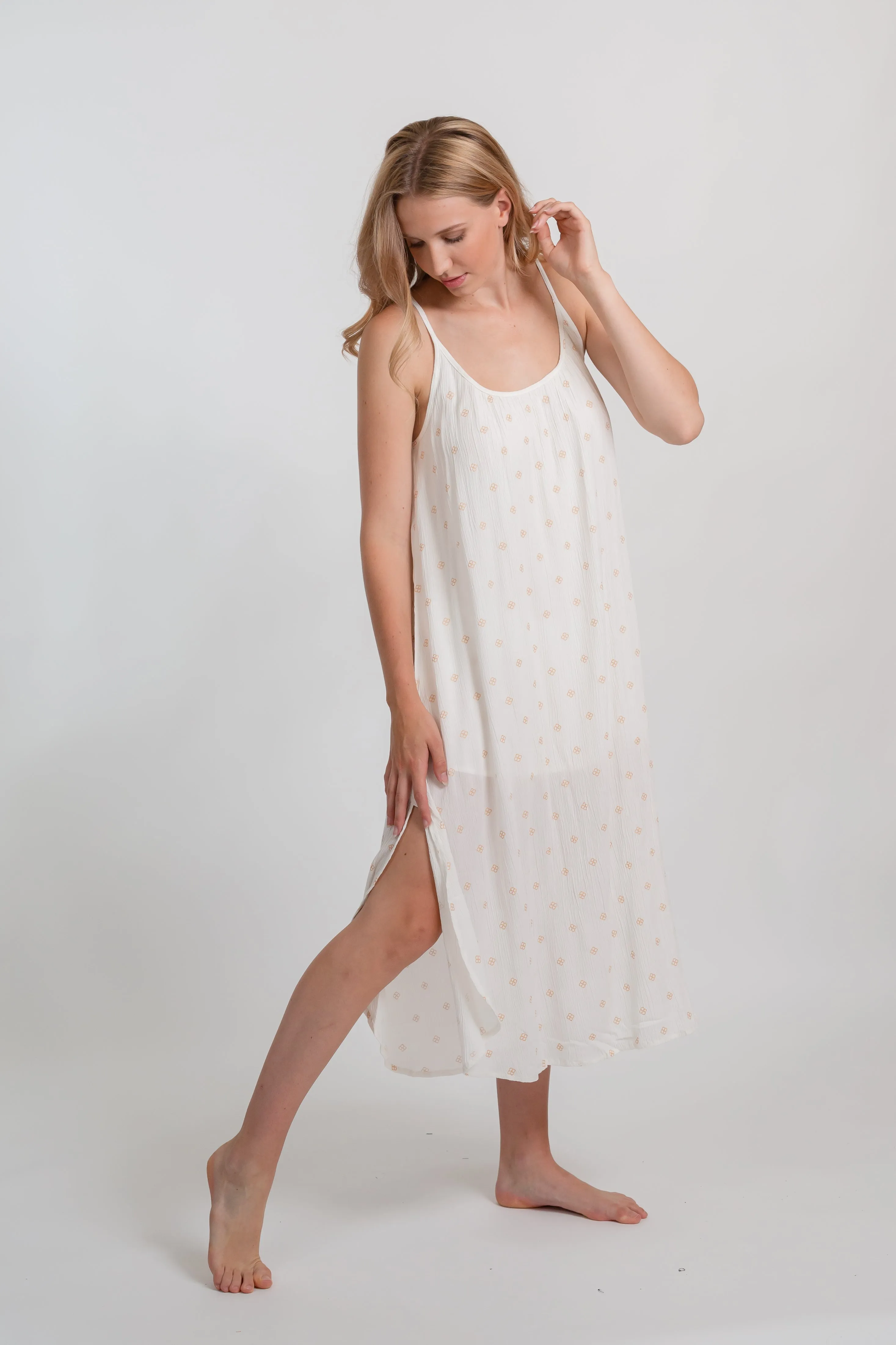 Miami Shine Strappy Midi Dress