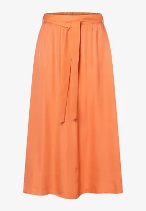 More & More / Damen-Rock / Satin Midi Skirt