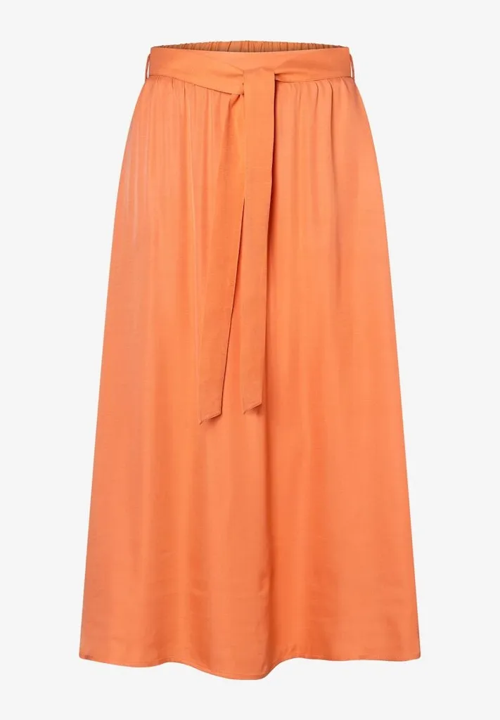 More & More / Damen-Rock / Satin Midi Skirt