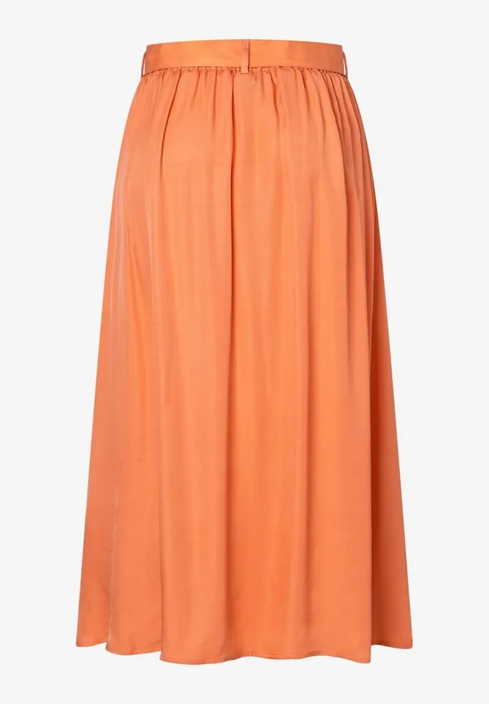 More & More / Damen-Rock / Satin Midi Skirt