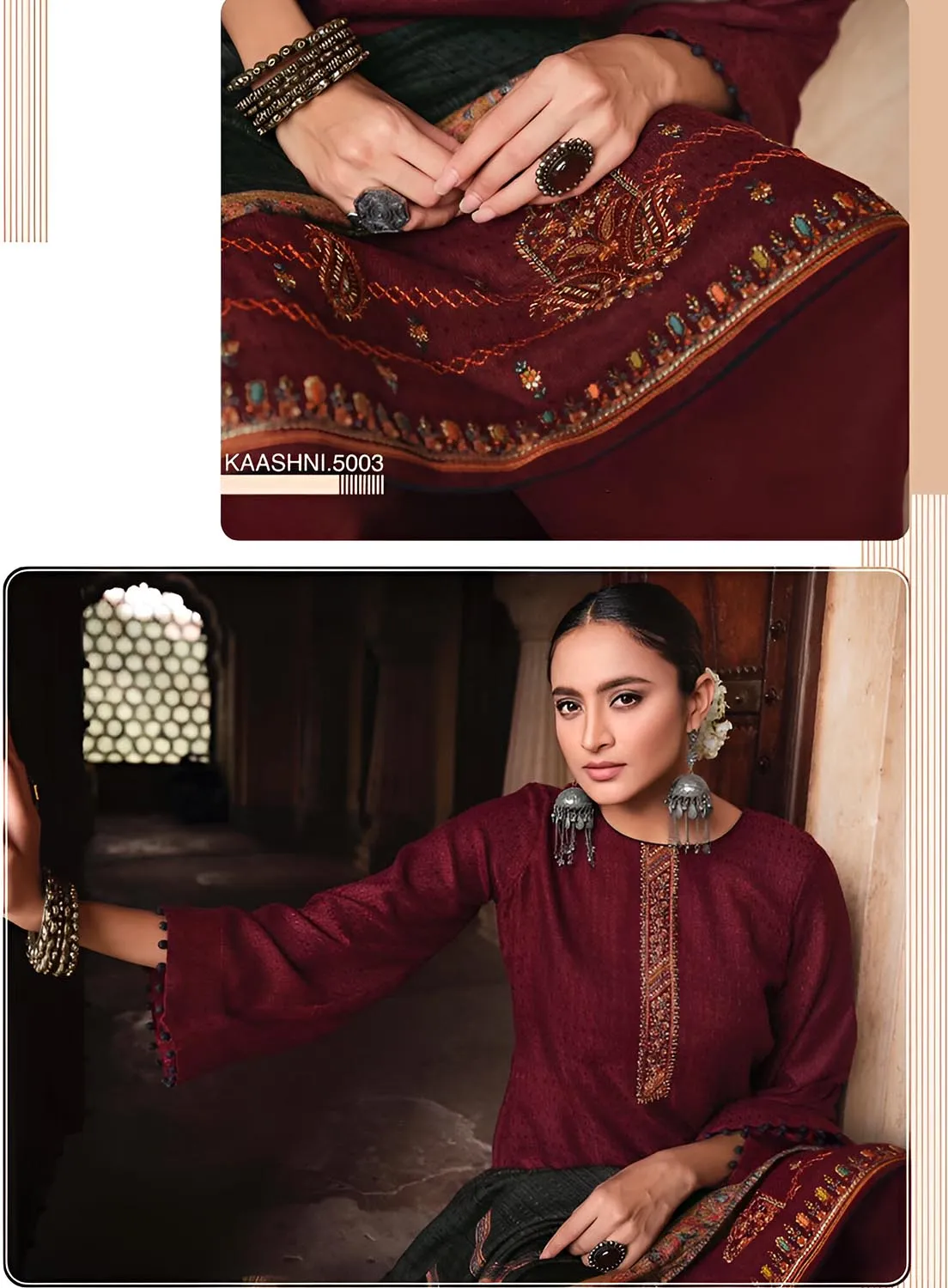 Mumtaz Arts Red Lawn Cotton Unstitched Suit Dress Material for Women