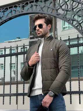 Naze Slim Fit Double Sided Goose Down Khaki Winter Coat