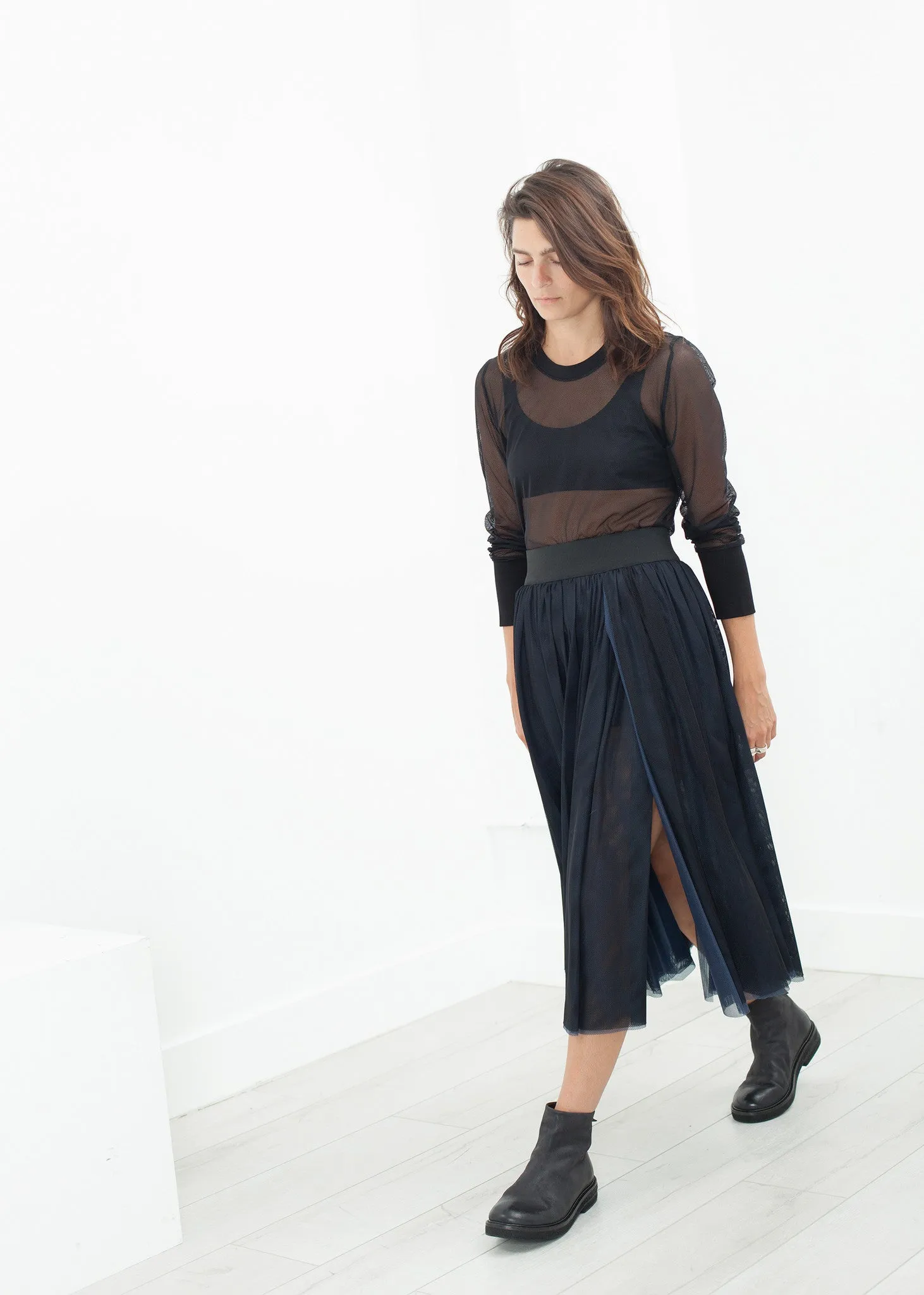 Net Panel Skirt - A Stylish and Fashionable Choice