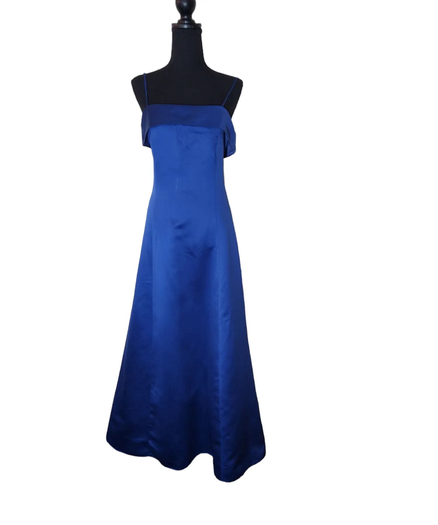 Night Way Collections - Royal Blue Flare Dress w/ Scarf