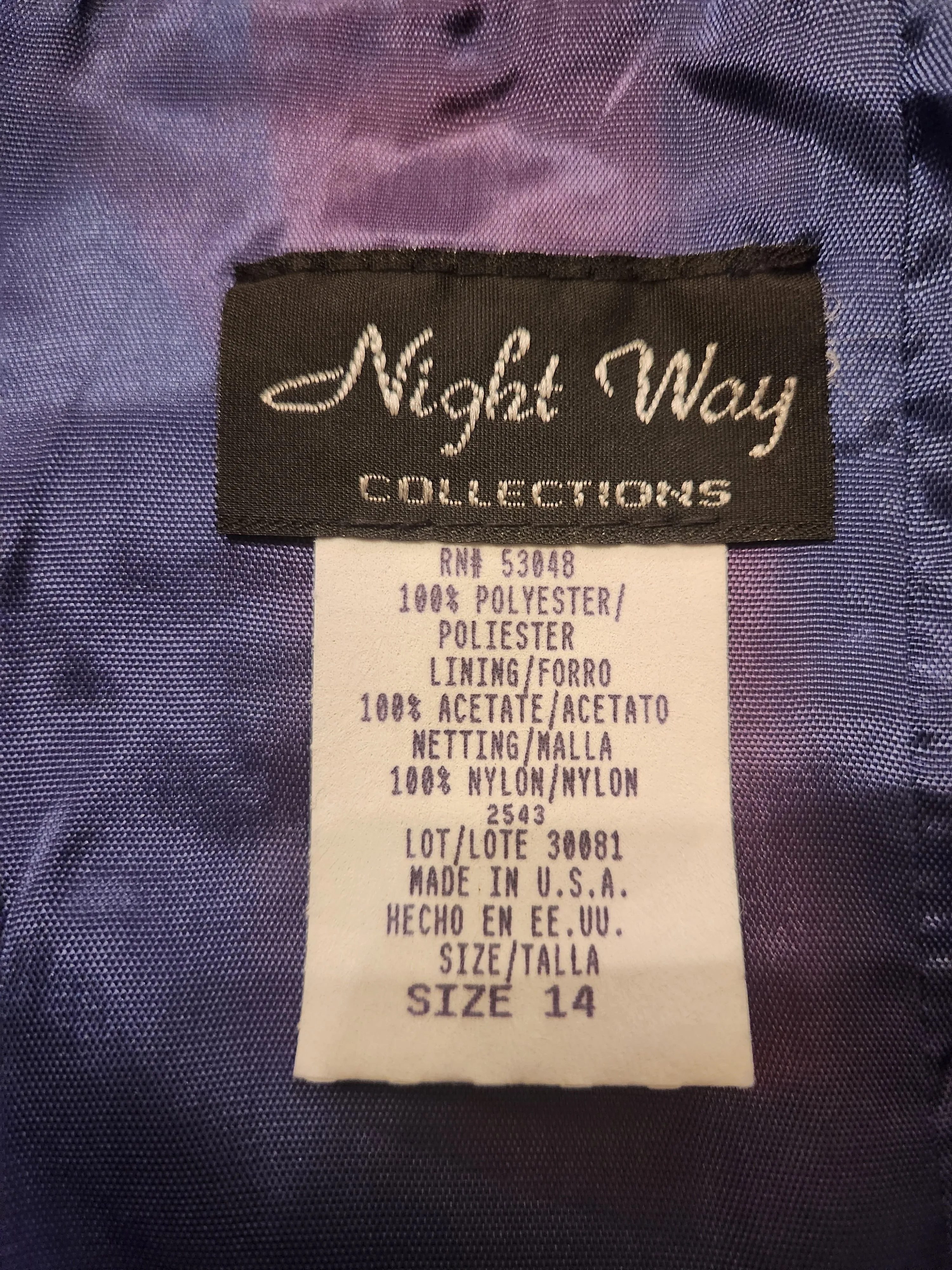 Night Way Collections - Royal Blue Flare Dress w/ Scarf