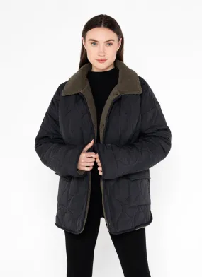 Nylon Reversible Quilt Jacket
