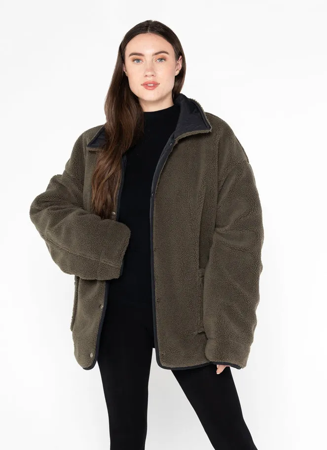 Nylon Reversible Quilt Jacket