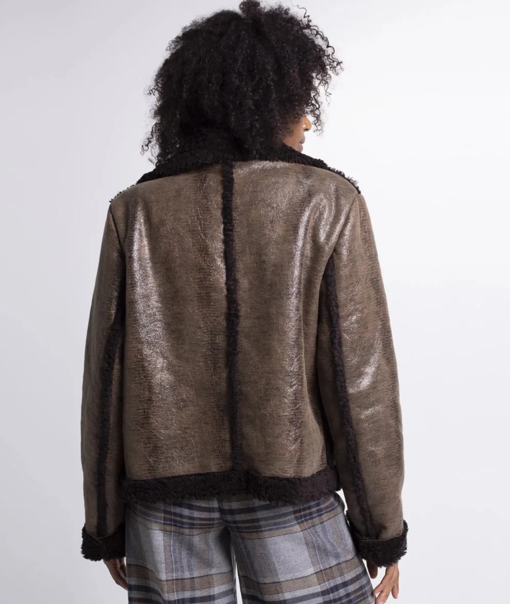Olivia Faux Leather Jacket