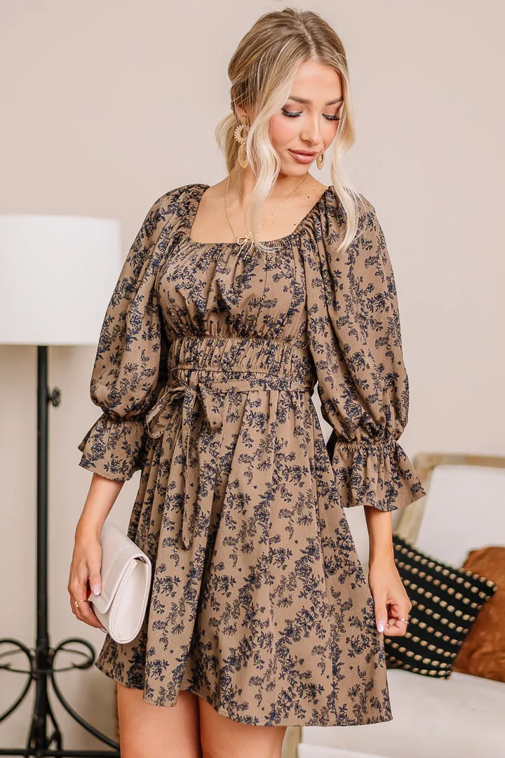 Out For The Count Floral Mini Dress