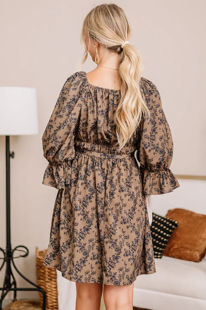 Out For The Count Floral Mini Dress