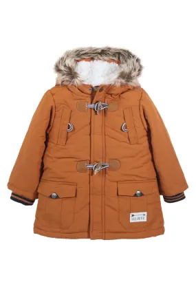 Parka Paul Bebé Camel Black and Blue