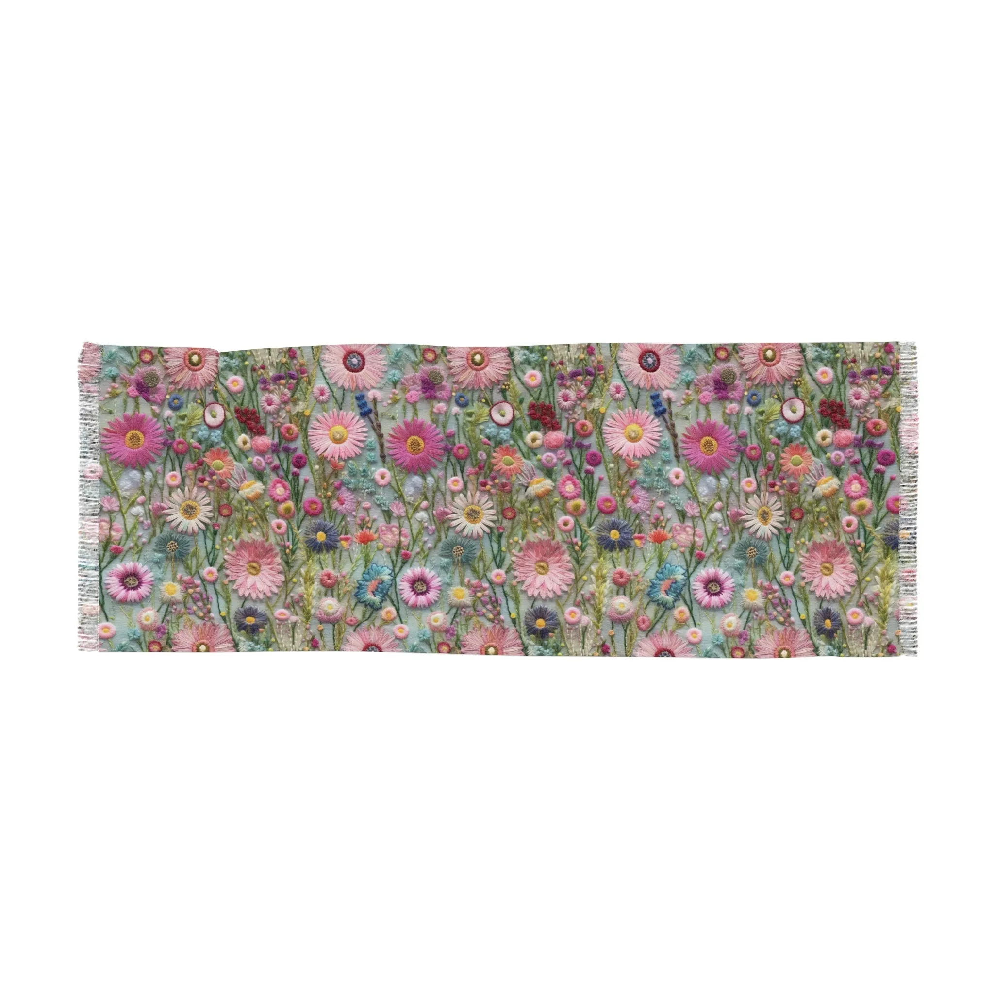Pastel Floral Lightweight Scarf Elegant and Airy, Perfect for All Seasons, Fashion Accessory for All Seasons, Wedding, Anniversary