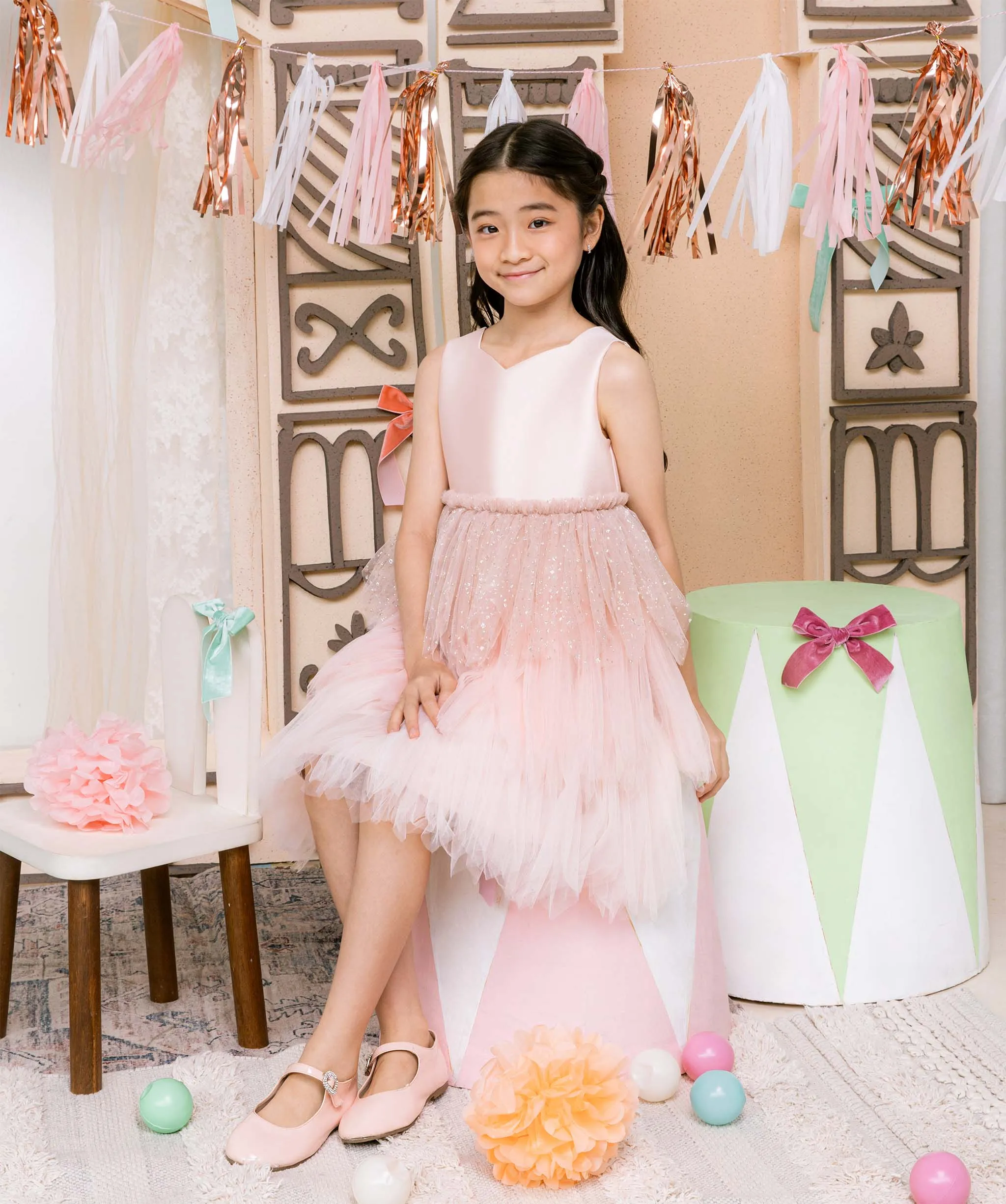 Pixie Dress in Blush Pink