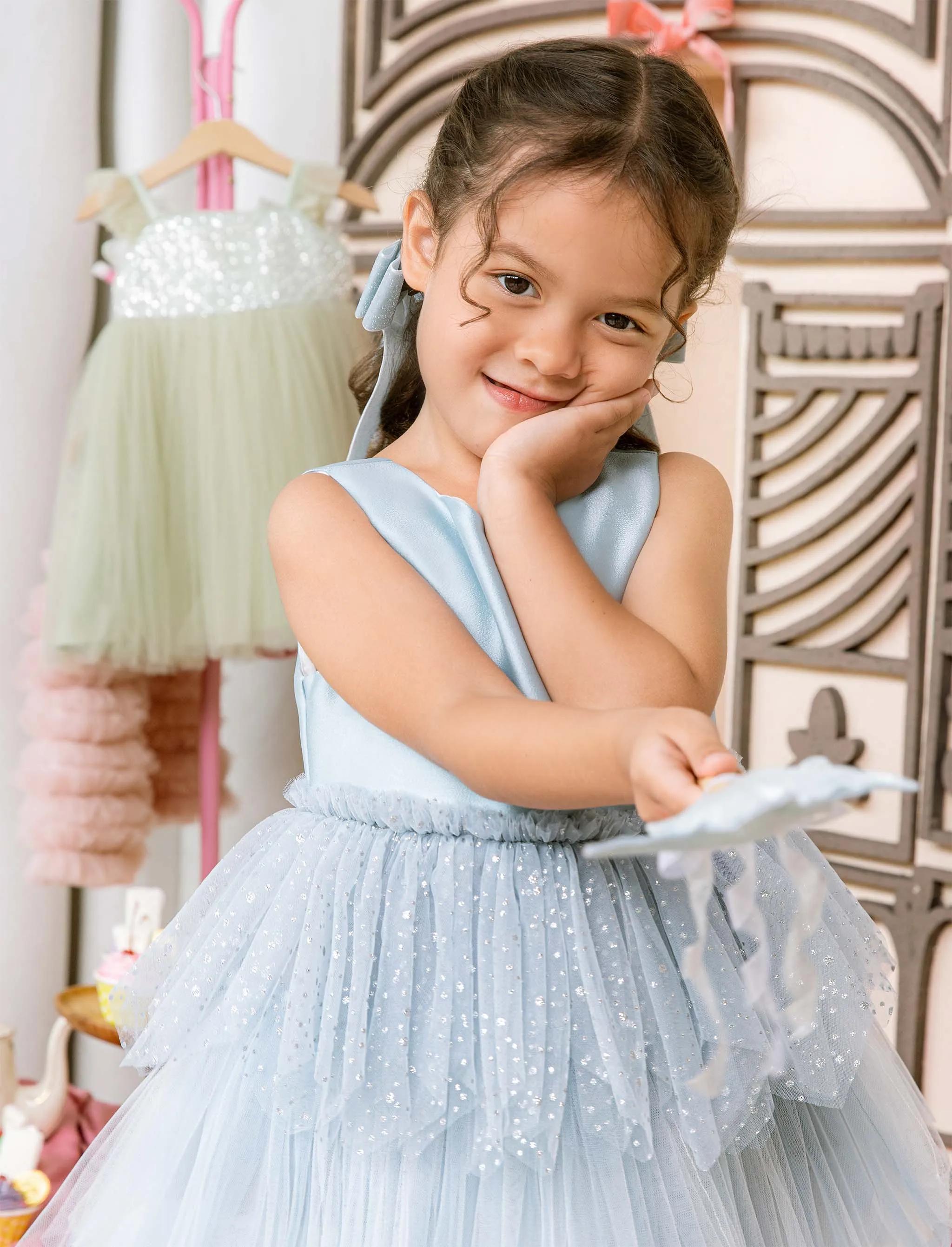 Pixie Dress in Frosty Blue