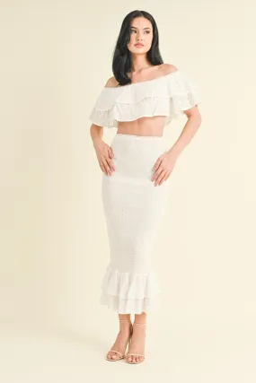 Porto Smocked Skirt