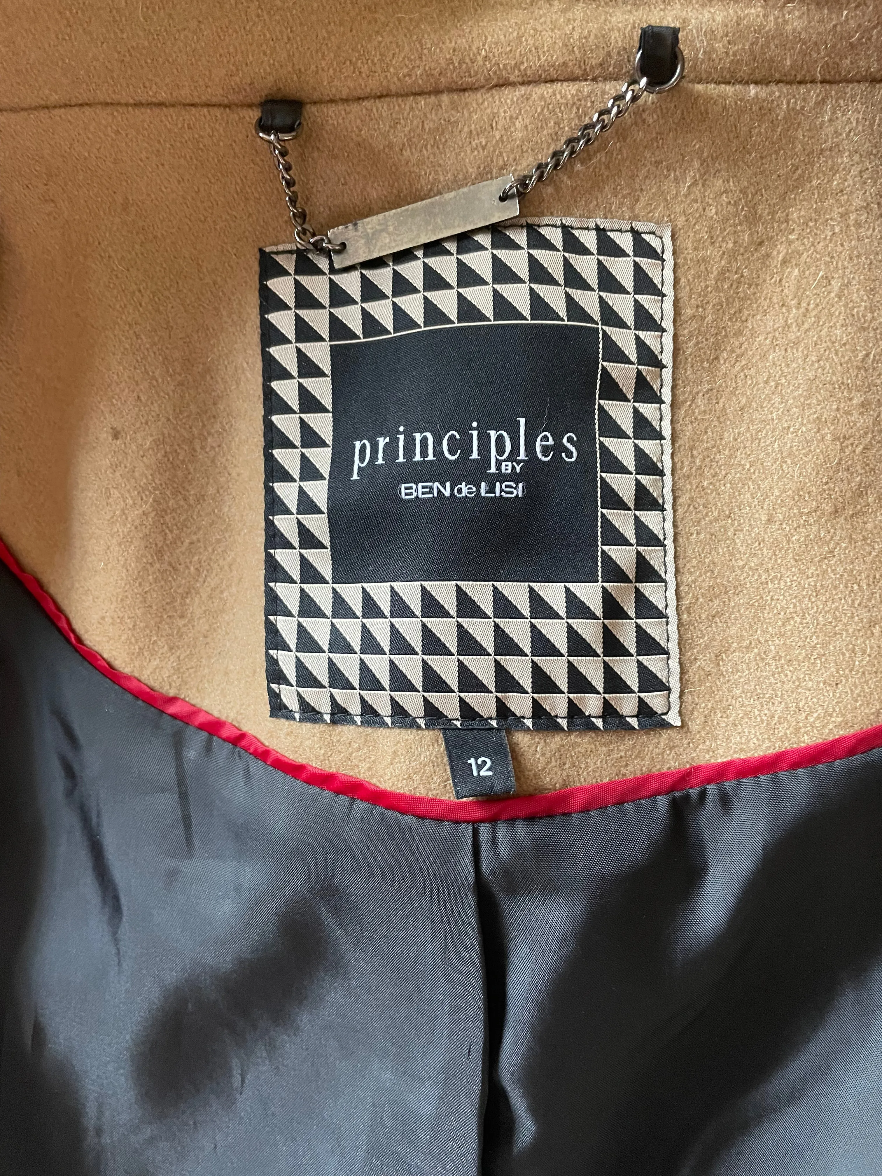 Principles by Ben de Lisi Wool Mix Swing Jacket - Size 12