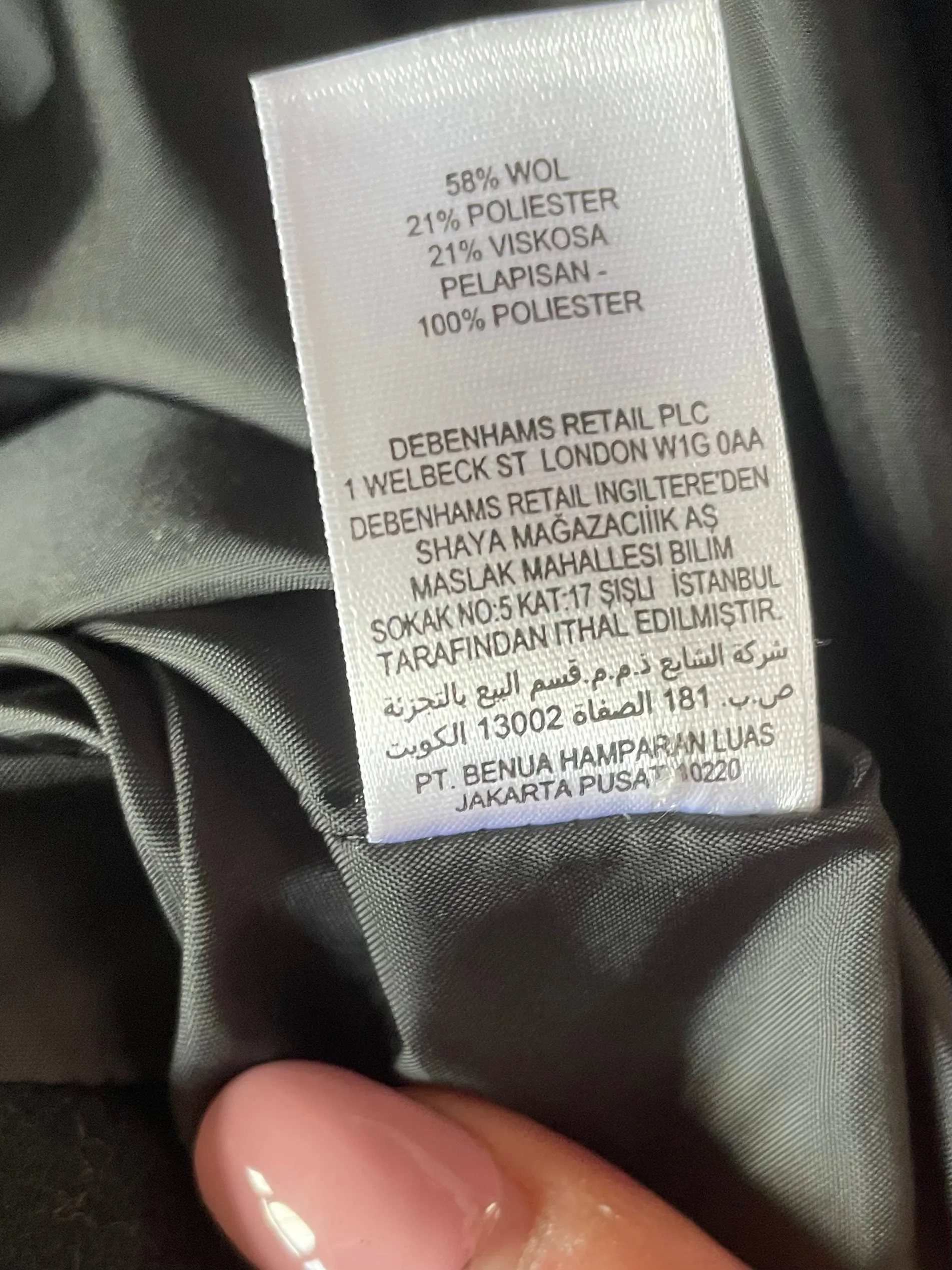 Principles by Ben de Lisi Wool Mix Swing Jacket - Size 12