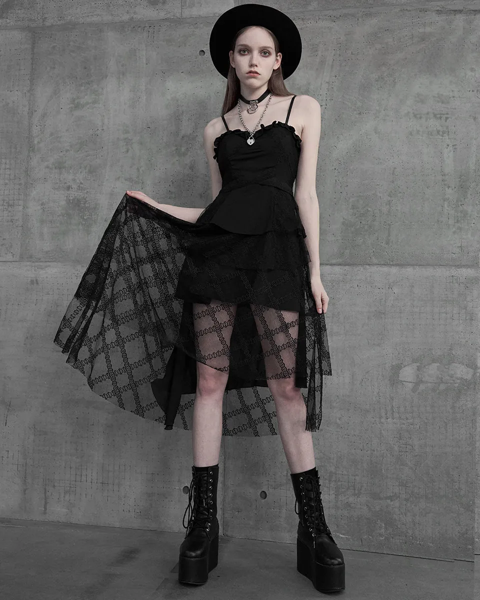 Punk Rave Daily Life Asymmetric Lace Bohemian Gothic Dress
