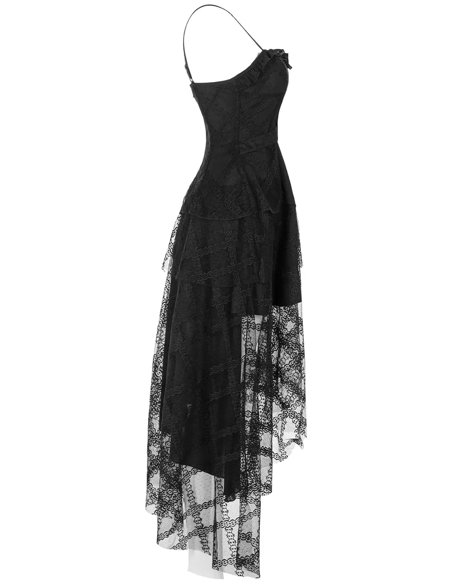 Punk Rave Daily Life Asymmetric Lace Bohemian Gothic Dress