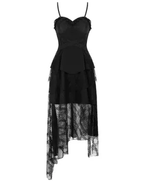 Punk Rave Daily Life Asymmetric Lace Bohemian Gothic Dress