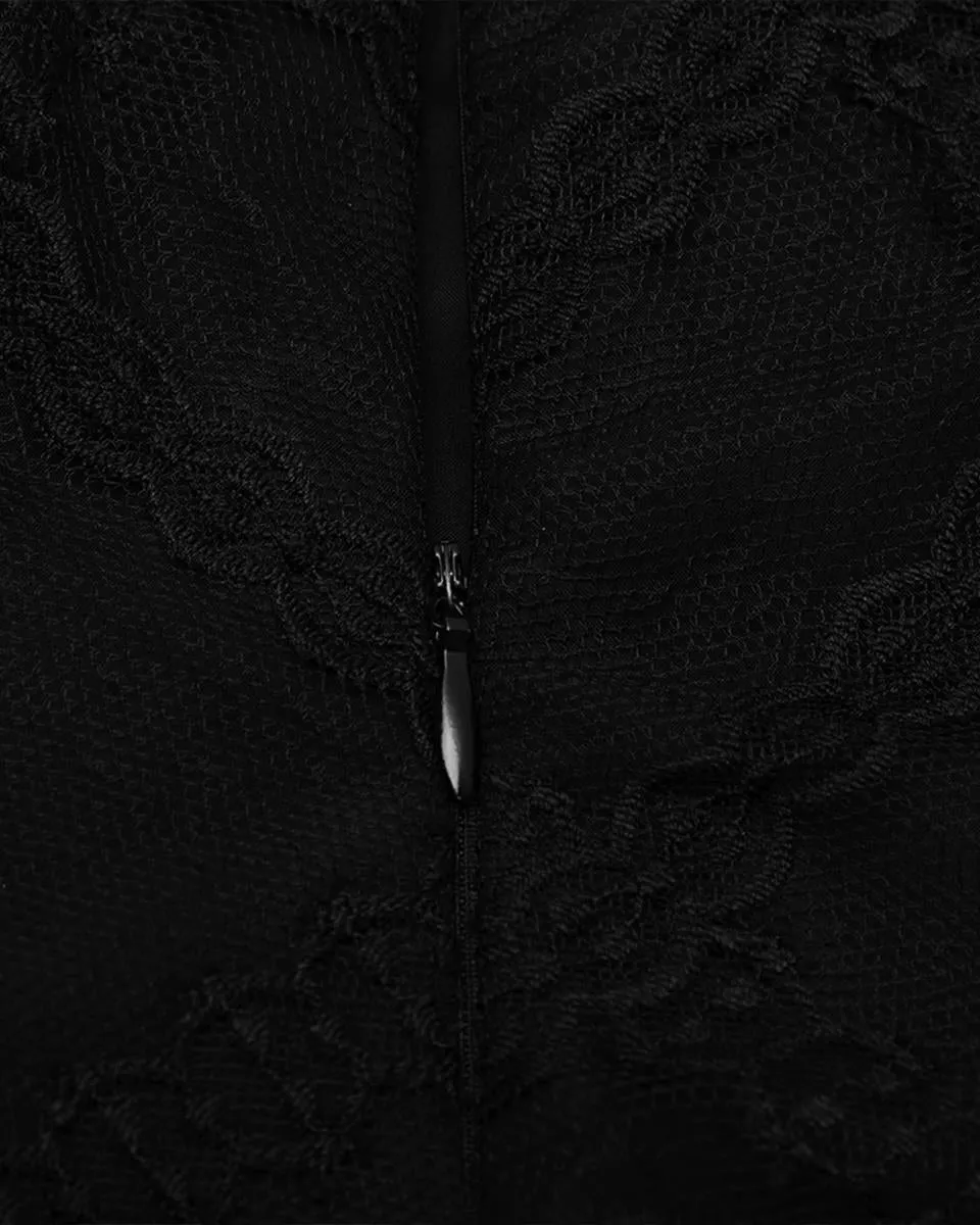 Punk Rave Daily Life Asymmetric Lace Bohemian Gothic Dress