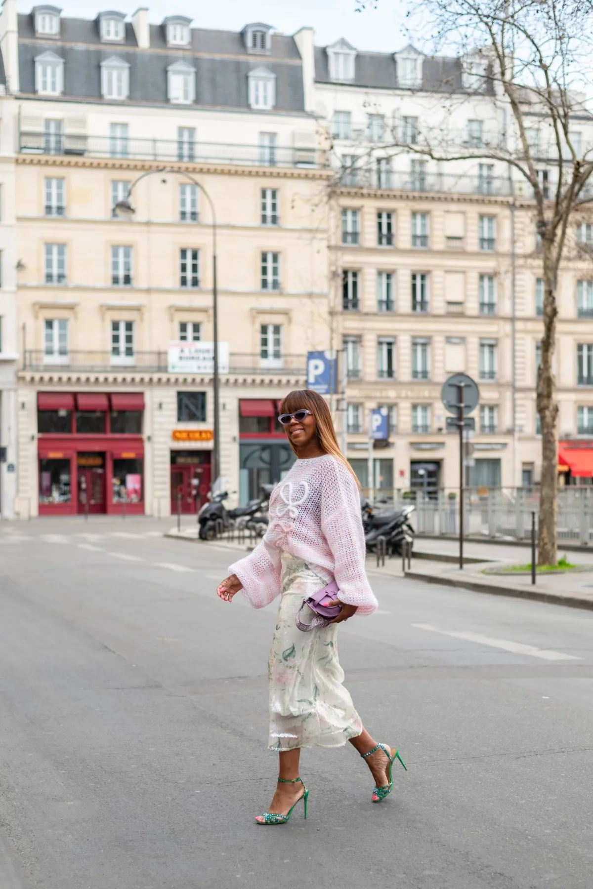 "Florence" Midi Beaded Floral Skirt
