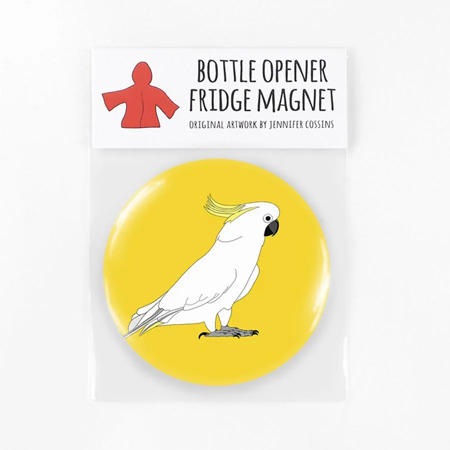 Red Parka Bottle Opener Fridge Magnets - Australian Animals