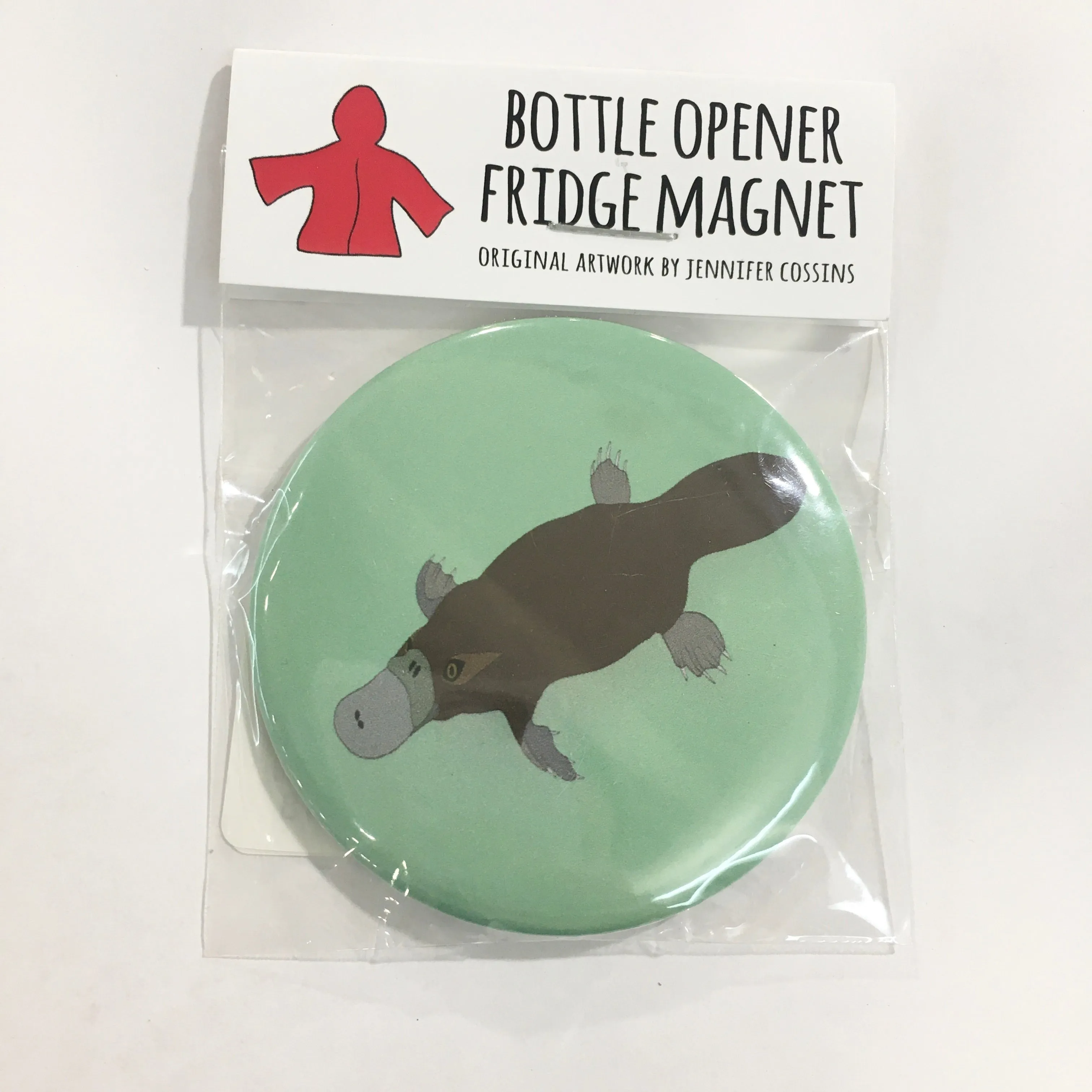 Red Parka Bottle Opener Fridge Magnets - Australian Animals