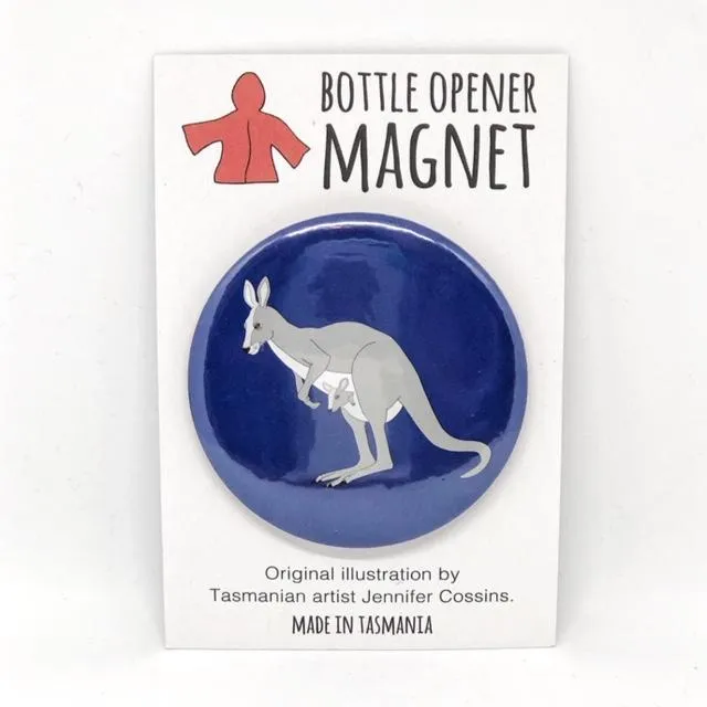 Red Parka Bottle Opener Fridge Magnets - Australian Animals