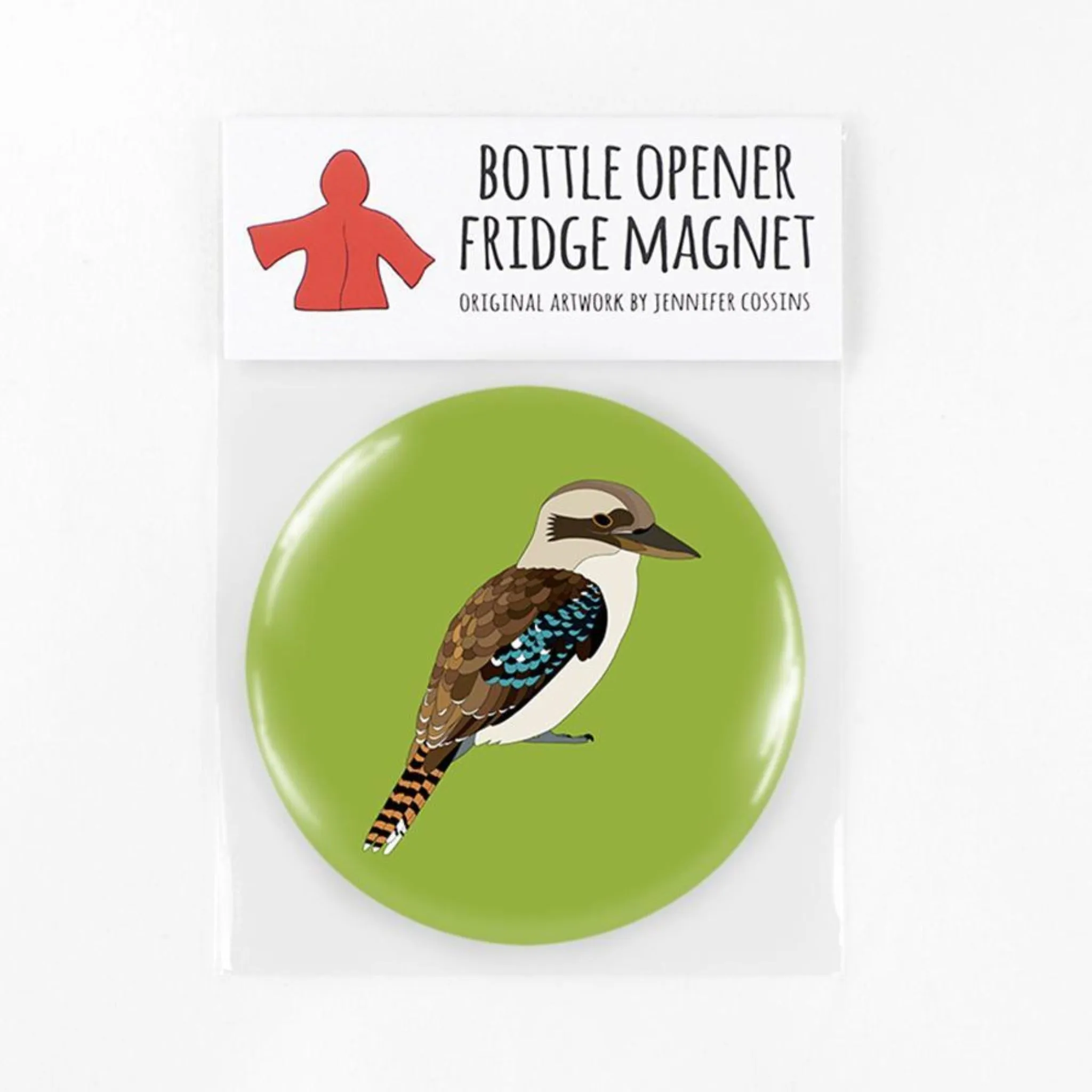 Red Parka Bottle Opener Fridge Magnets - Australian Animals
