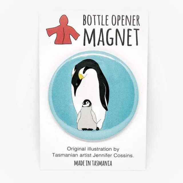 Red Parka Bottle Opener Fridge Magnets - Australian Animals
