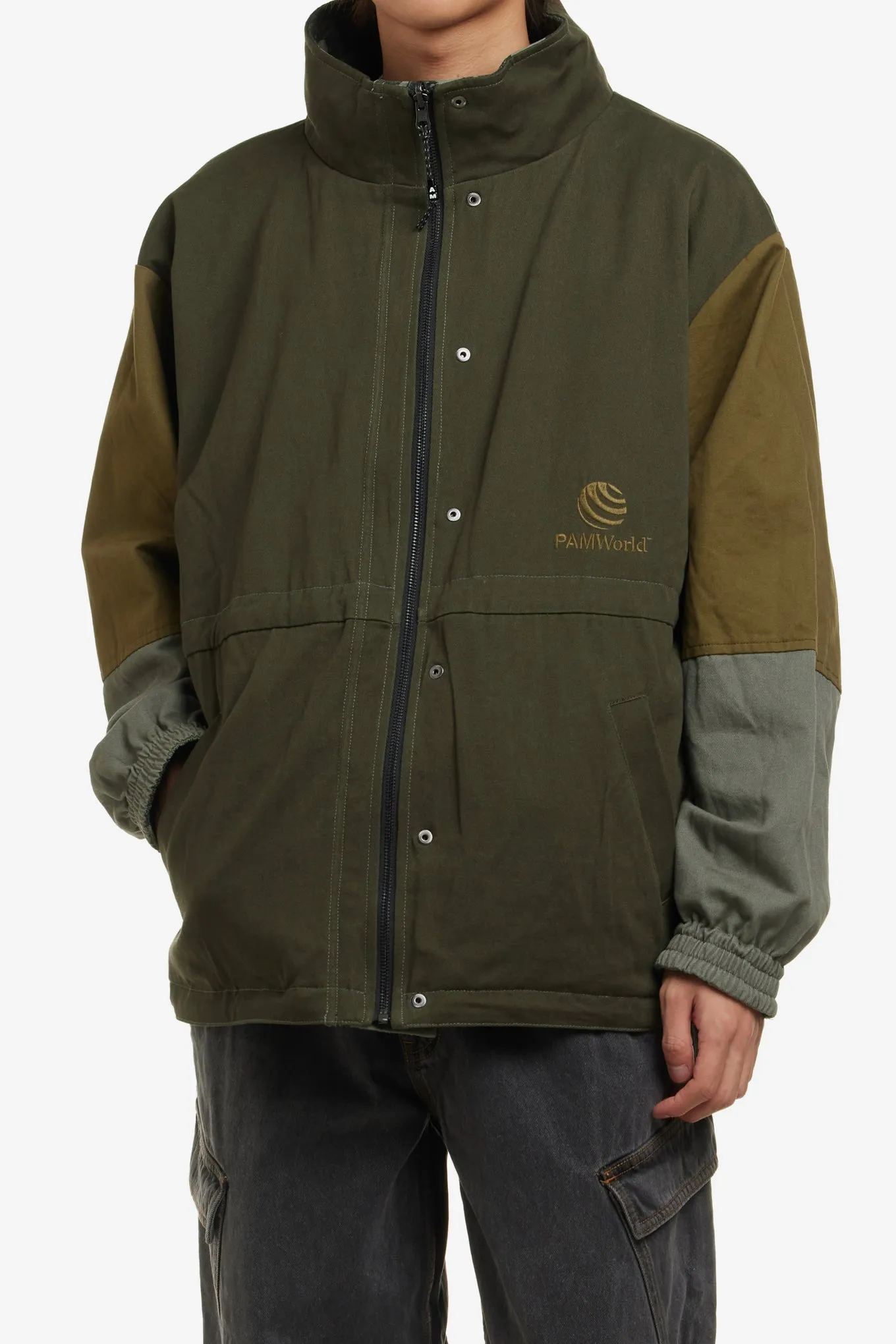 REVERSIBLE GEO MAPPING PARKA JACKET