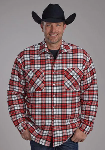 Roper Men's Sherpa Lined Plaid Jacket