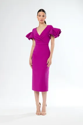 Ruffle Sleeve Dress