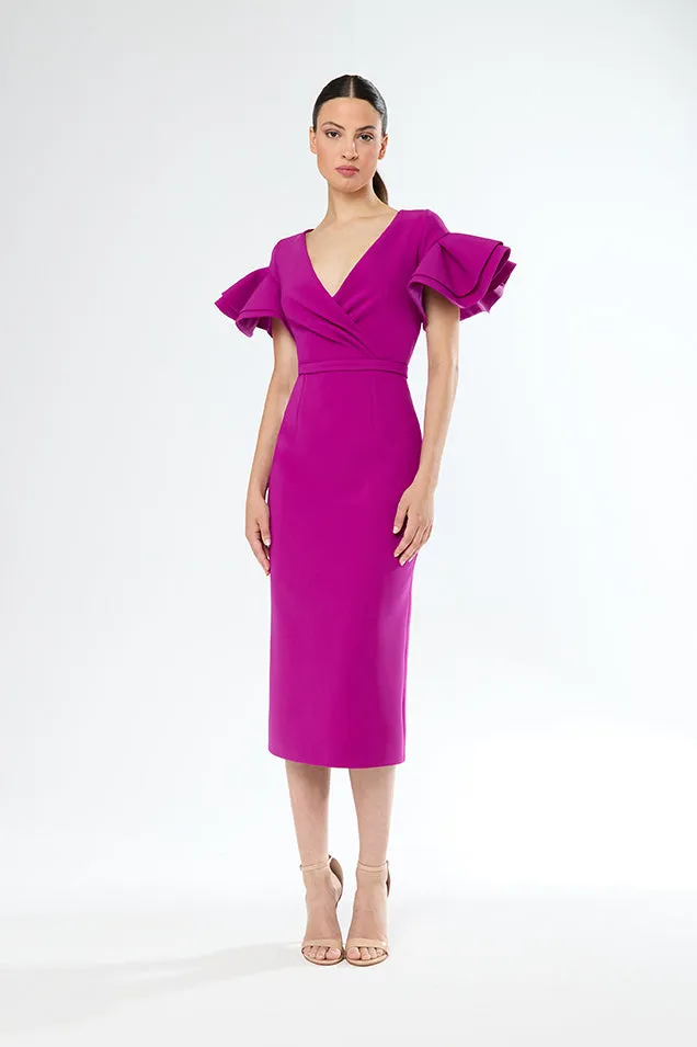 Ruffle Sleeve Dress