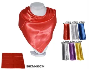 SF2418A ASSORT SATIN SILKY SCARF