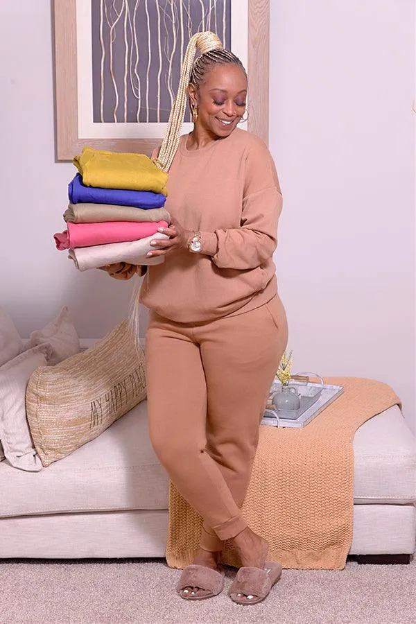 SHE’S SO DOPE JOGGING SUIT - CARAMEL
