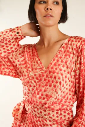 SILK WRAP DRESS CECYLIA
