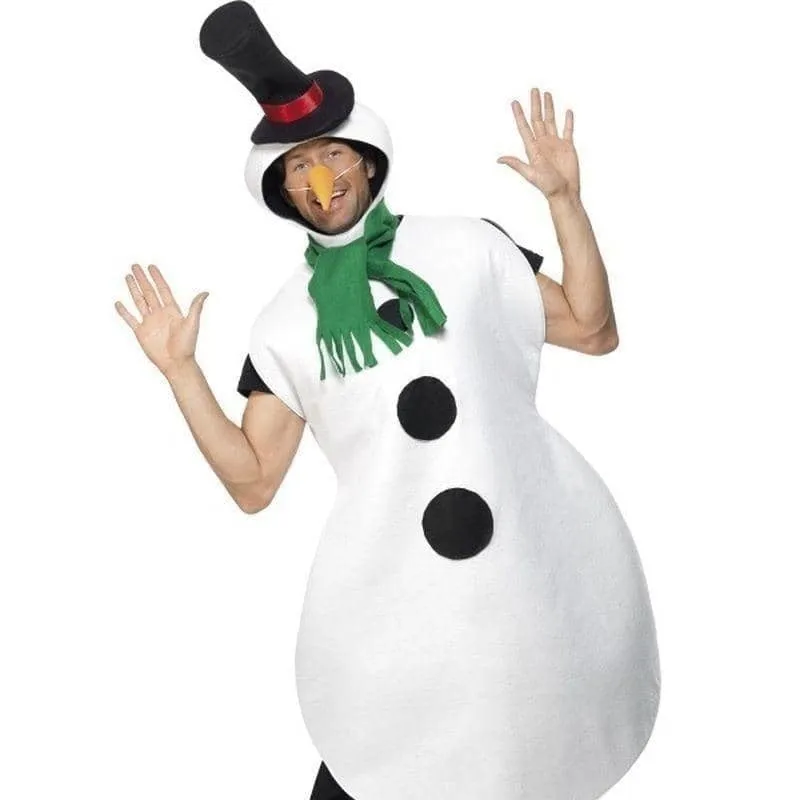 Snowman Costume Adult White