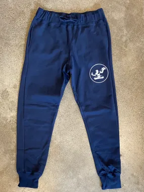 Spirit of Detroit Fleece Pocket Sweatpants / White   Navy / Unisex